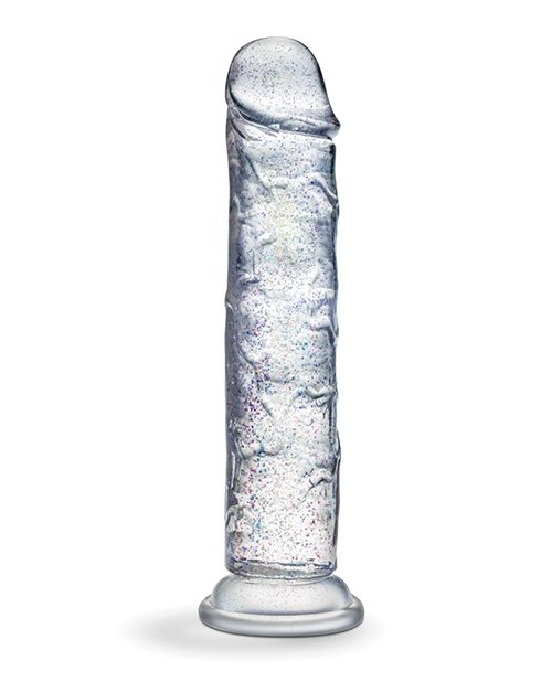 Naturally Yours Glamor Sparkling Clear Dildo