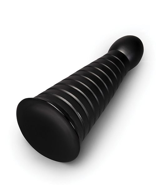 b-Vibe Cone 10 Inch Tapered & Ribbed Dildo With Suction Cup