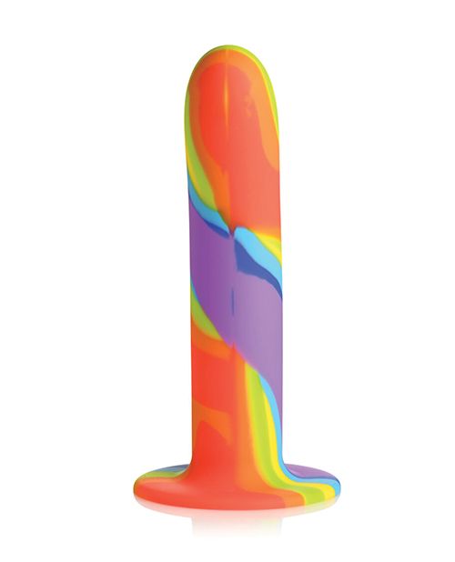Simply Sweet Rainbow Silicone Dildo