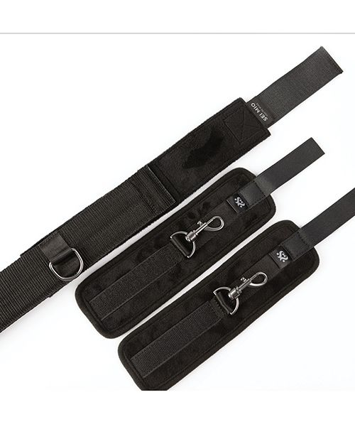 Sei Mio Spread the Love Ankle Spreader Bar With Wrist Cuffs