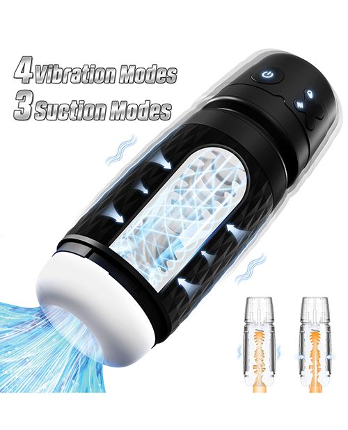 Warrior Sucking & Vibrating Masturbator