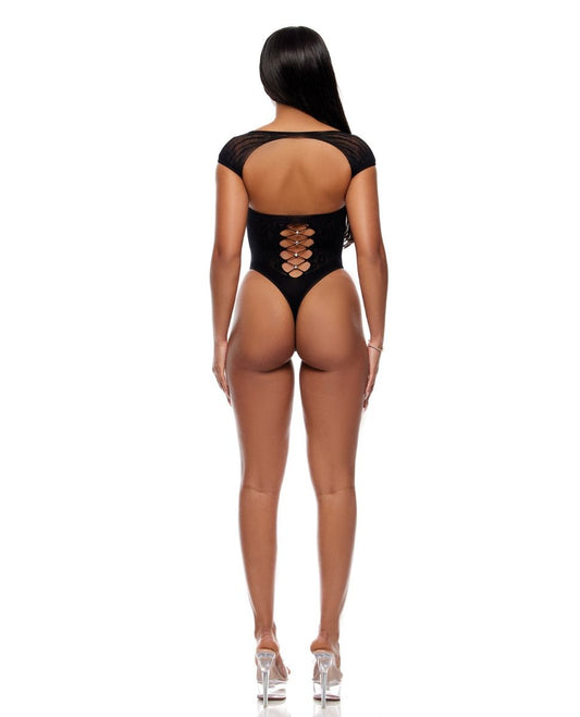 Forplay Cross Your Mind Seamless Teddy With Rhinestone Accents