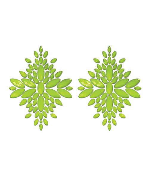 Glow UV Reactive Jeweled Pasties