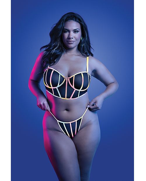Glow Solar Flare Flash Reflective Binding Halter Tie Teddy
