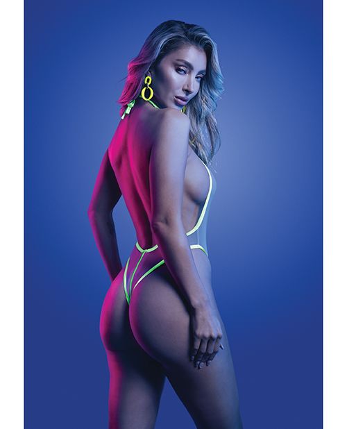 Glow Supernatural Glow-in-the-Dark Trim Zipper Teddy