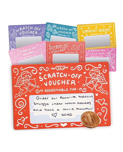 Sleazy Greetings Mini Date Night Shenanigans DIY Scratch Off Vouchers & Coupons