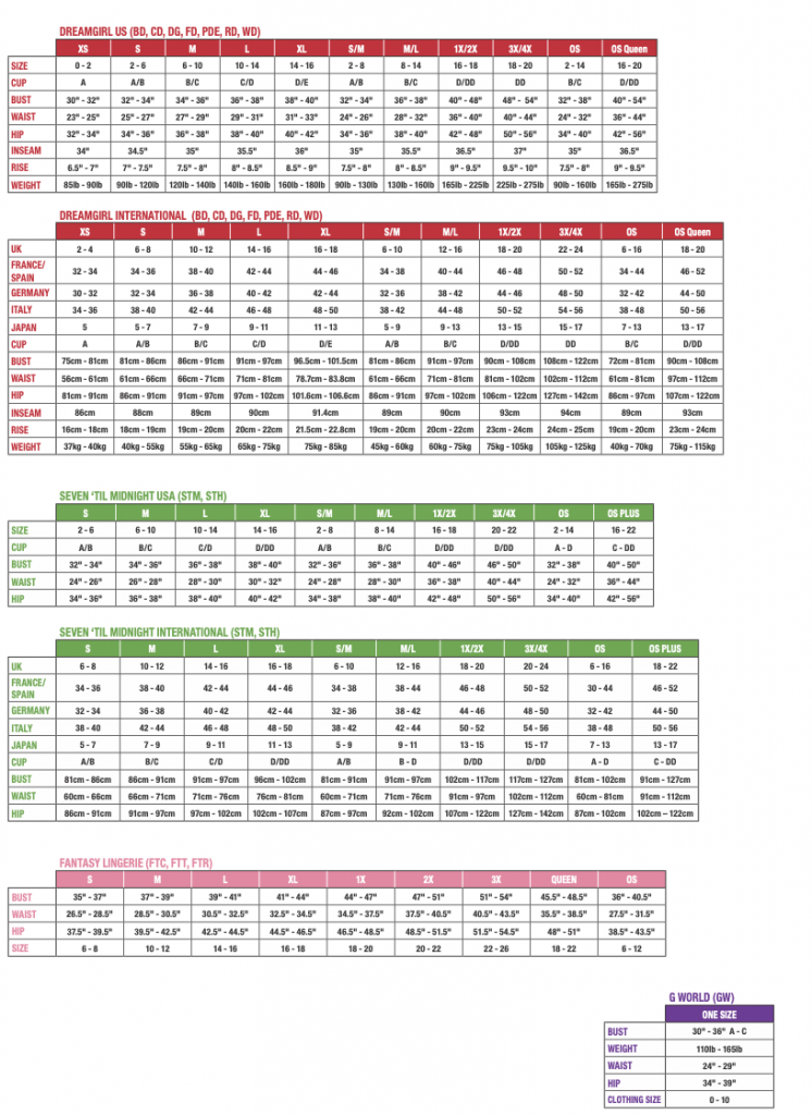 G World Sheer Lace Teddy With Studded Vinyl Details & Stockings