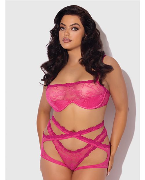 House of Desire Yvone 3 Piece Lace Bra Set