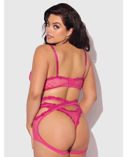 House of Desire Yvone 3 Piece Lace Bra Set