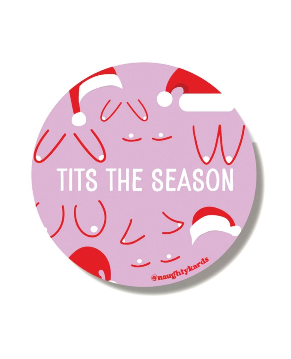 Kush Kards Tits The Season Holiday Sticker