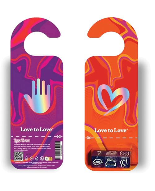 Love to Love Let's Dice With Door Hanger