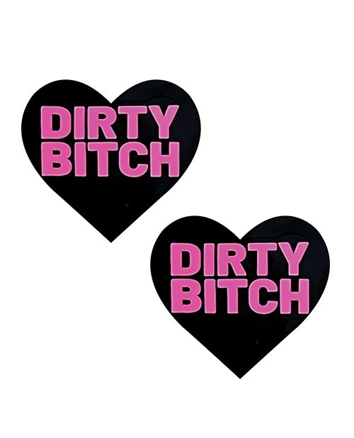 Nipztix Holographic Dirty Bitch Heart Pasties