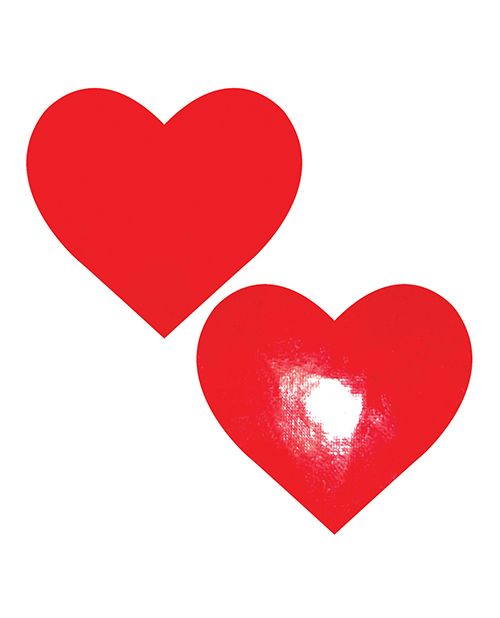 Nipztix Vixen Queen Status Wet Vinyl Heart Pasties