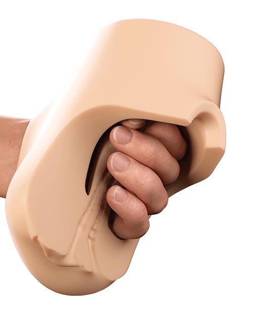 PDX Plus Double Pounder Vibrating Squeeze Stroker