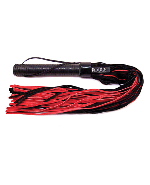 Rouge Suede Flogger With Leather Handle
