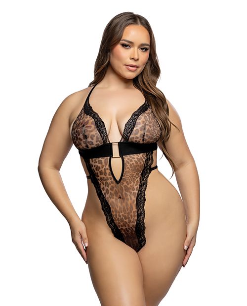 Roma Confidential Corporate Crush Mesh & Lace Teddy