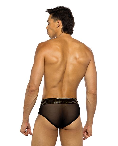 Roma Confidential Sacred Heart Briefs With Studded Elastic Waist Band