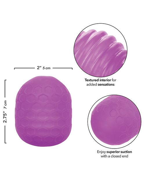 Pop Sock! Textured Masturbator-Purple