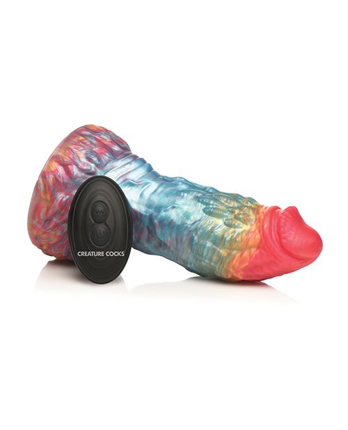 Creature Cocks Rainbow Phoenix Vibrating Dildo With Remote Control