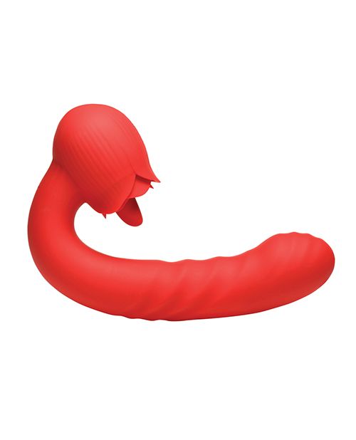 Bloomgasm Boom Bloom Thrusting & Licking Rose Vibrator