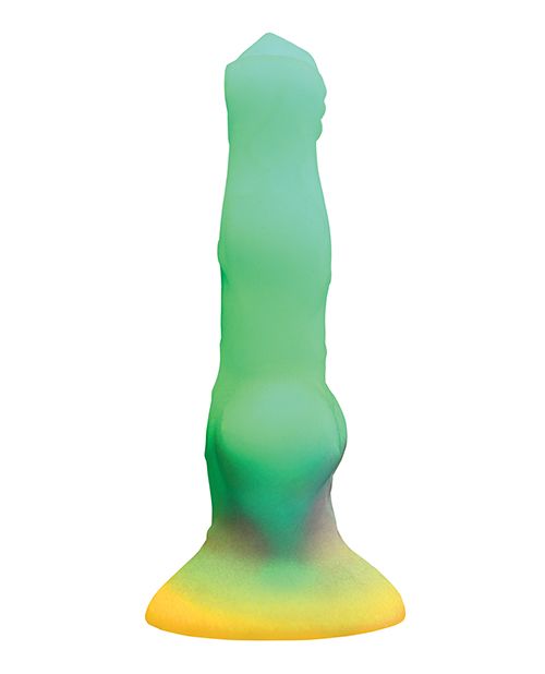 Creature Cocks Vibrating Space Cock Glow-in-the-Dark Silicone Dildo