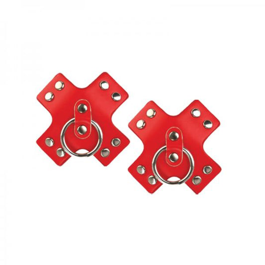 Nipplicious Seducer Leather Pasties With Ring