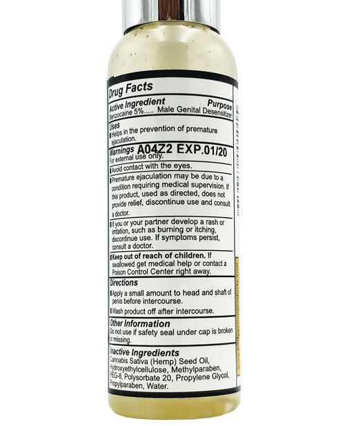 Body Action Higher Control Climax Control Gel for Men with Hemp Seed Oil