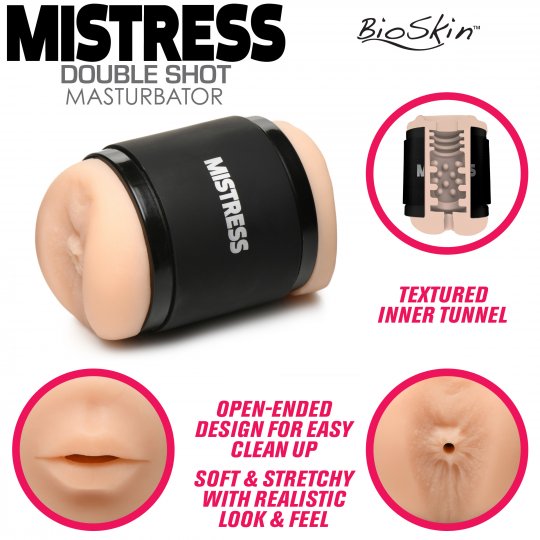 Mistress Double Shot Mini Masturbator Ass & Mouth