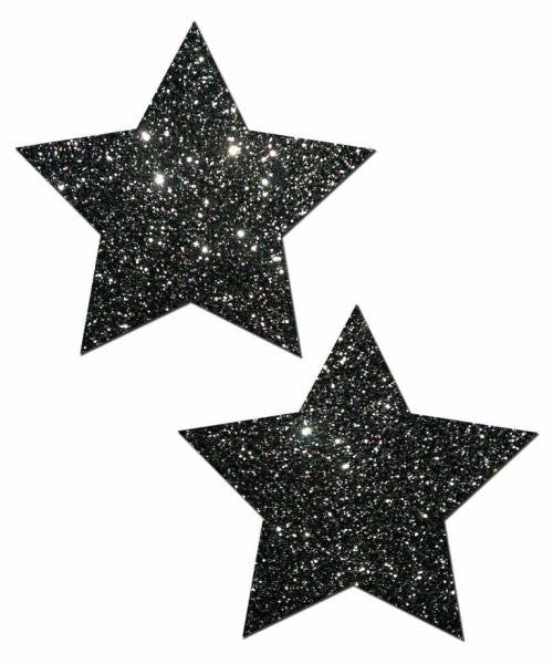 Black Glitter Pasties - Wicked Sensations