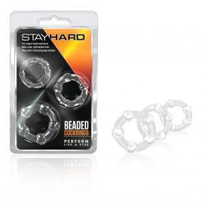 Stay Hard Beaded Cock Rings - Wicked Sensations