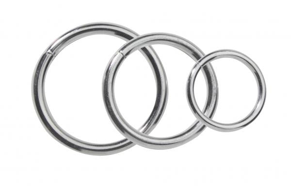 3 Pack Nickel Cock Rings - Wicked Sensations