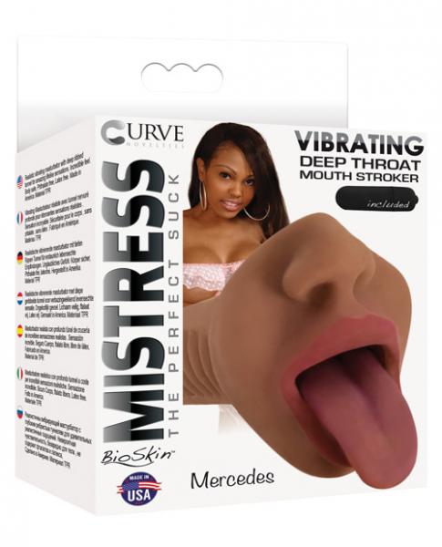 Mistress The Perfect Suck Vibrating Deep Throat Stroker-Mercedes - Wicked Sensations