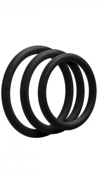 OptiMALE Thin Cock Ring Set - Wicked Sensations