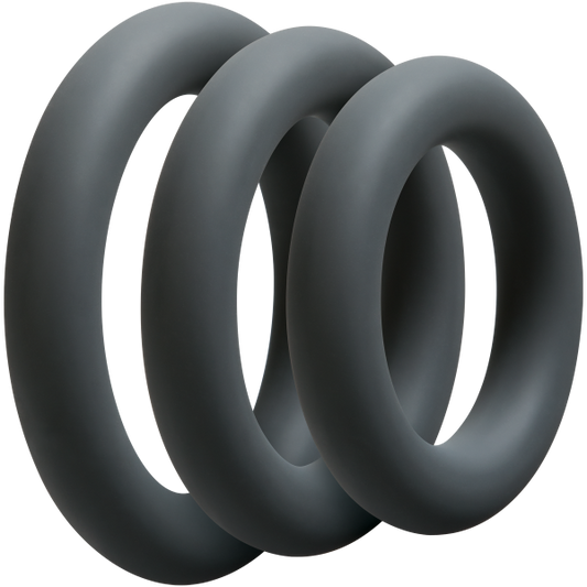 Optimale Thick Cock Ring Set - Wicked Sensations