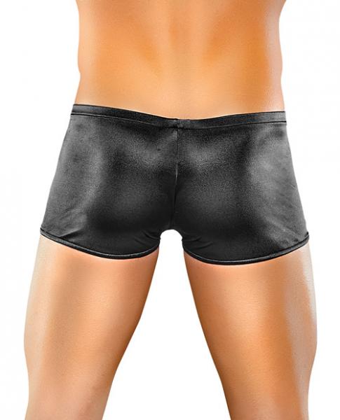 Black Satin Lycra Boxers - Wicked Sensations