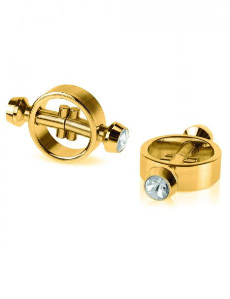 Gold Magnetic Nipple Clamps - Wicked Sensations