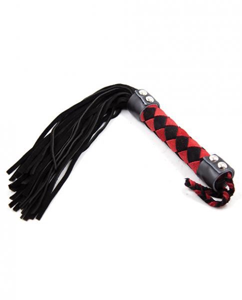 Plesur 15 Inch Leather Flogger - Wicked Sensations