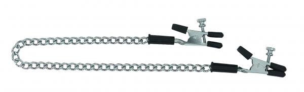 Adjustable Alligator Clamps With Link Chain - Wicked Sensations
