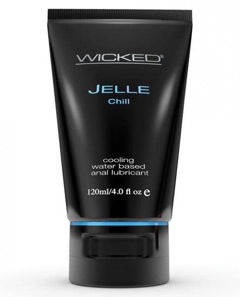 Wicked Jelle Chill Cooling Water Based Anal Lubricant-4 oz - Wicked Sensations