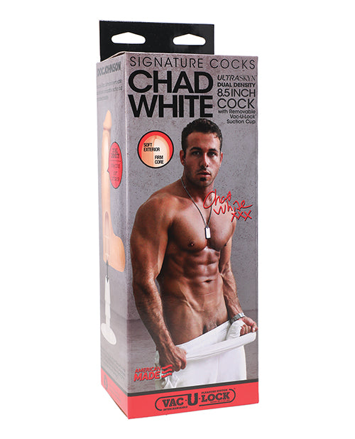 Signature Cocks Chad White 8.5 Inch Cock