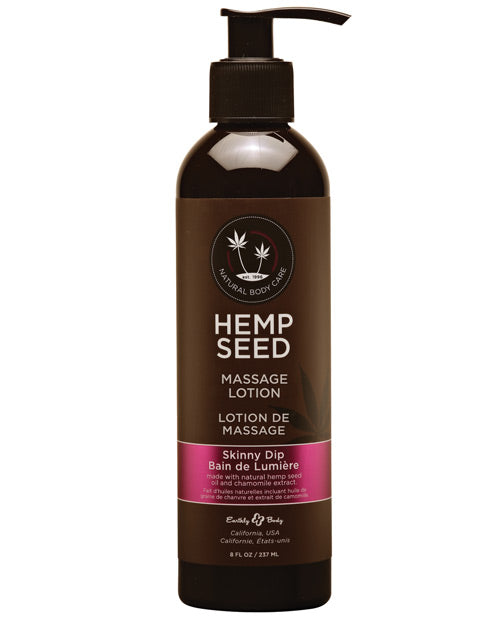 Earthly Body Hemp Massage Lotion-8 oz - Wicked Sensations