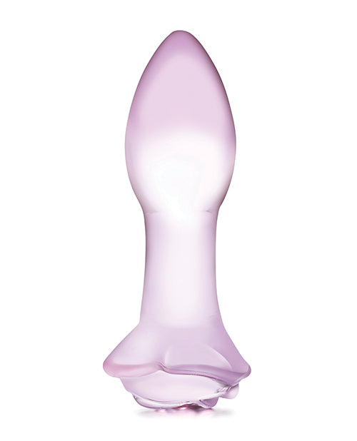 5 Inch Rosebud Glass Butt Plug - Wicked Sensations