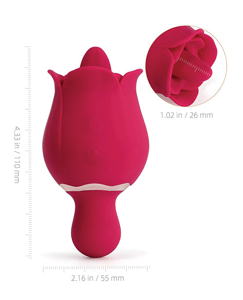 Honey Play Box Sylvia Tongue Licking Rose Vibrator