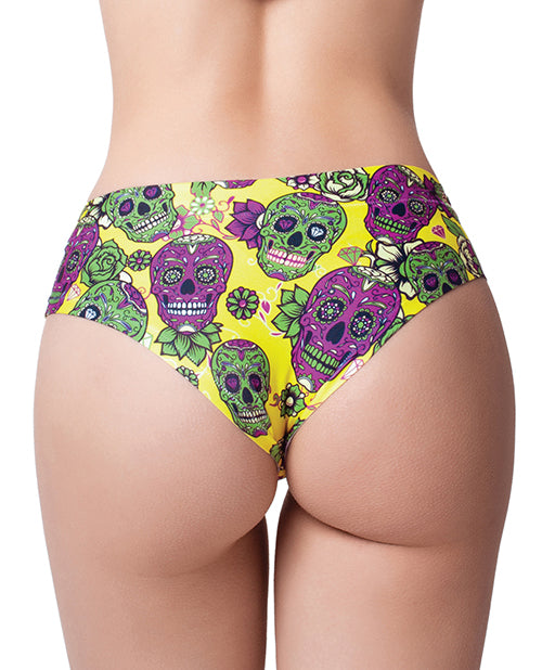 Mememe Skulls Lovers Muertos Printed Thong