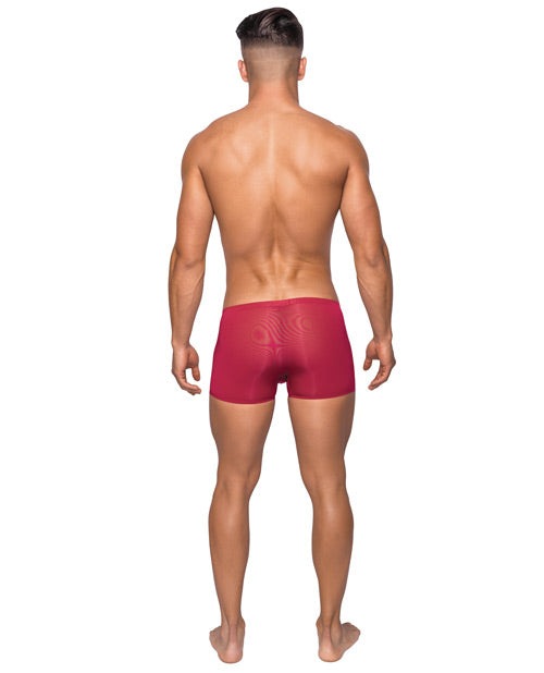 Male Power Seamless Sleek Short With Sheer Pouch