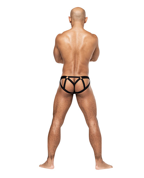 Galactic Sheer Poly Spandex Strappy Ring Jock Underwear