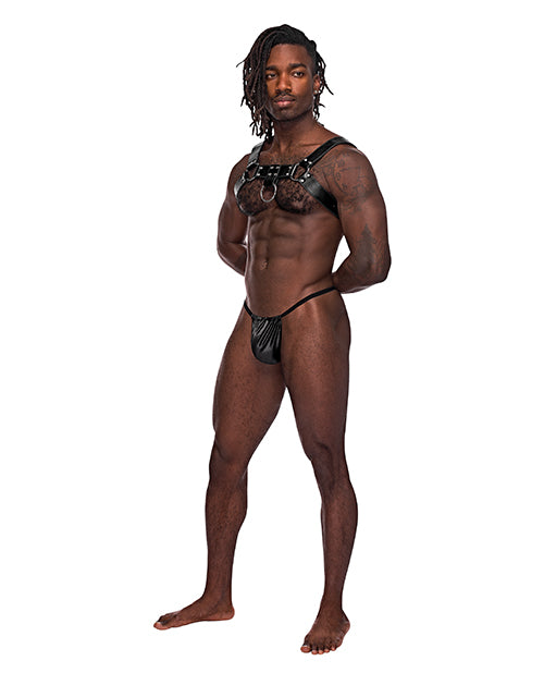 Male Power Leather Aries Single Ring Harness