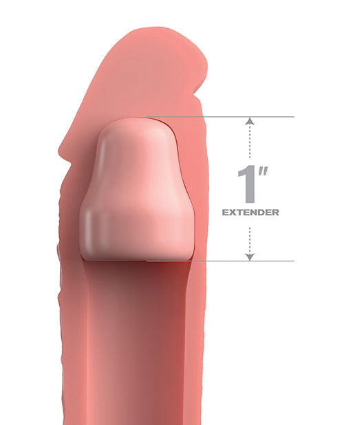 Fantasy X-Tensions Elite 7 Inch Silicone Extension With 1 Inch Plug