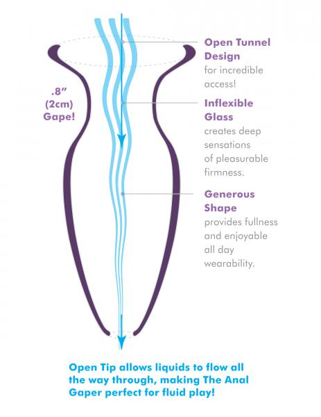 Anal Fantasy Elite Beginner's Anal Glass Gaper - Wicked Sensations