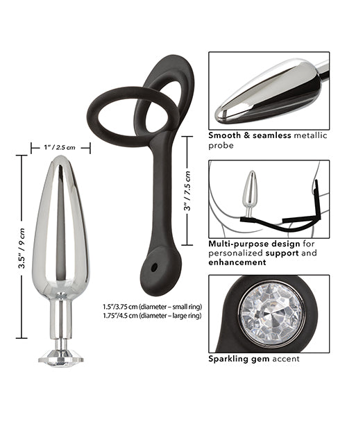 Star Fucker Slim Gem Plug With Silicone Enhancer